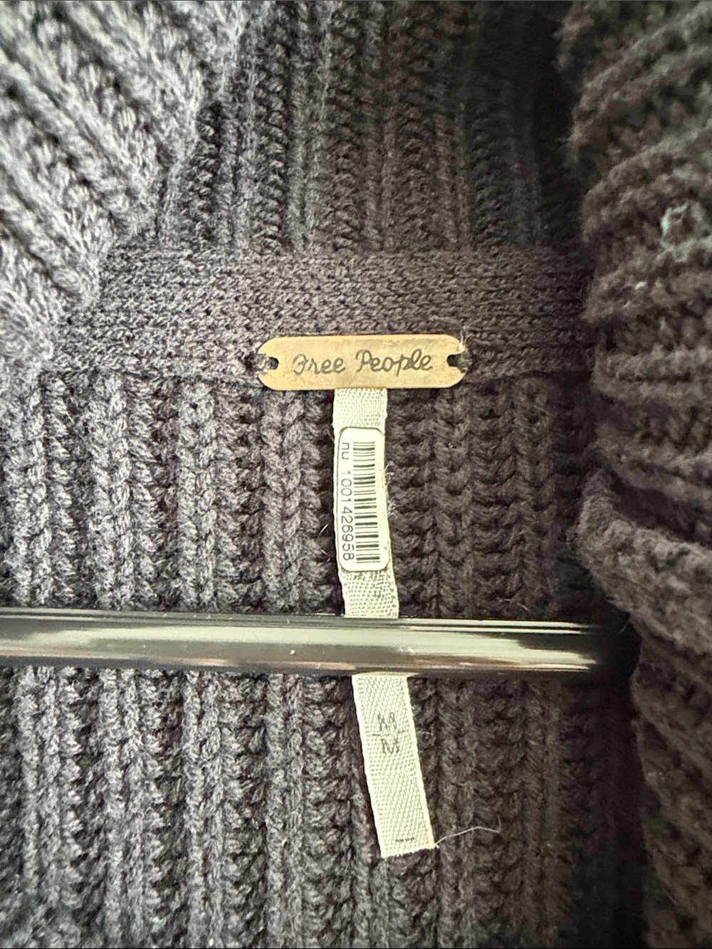 Free People Ribbed Knit Sweater - size M - Picture 2 of 5